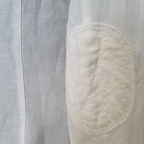 Frank Lyman White Linen Fringe Blazer New Women's Sz Medium - Picture 9 of 15